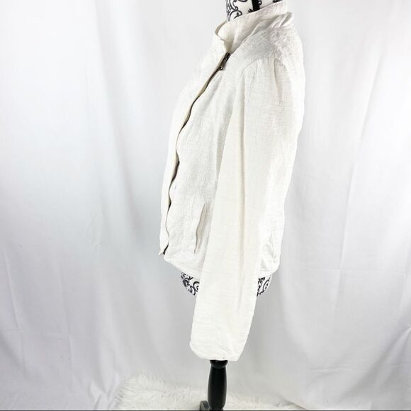 Vince Stretch Frise Asymmetrical Scuba Jacket - Picture 9 of 11